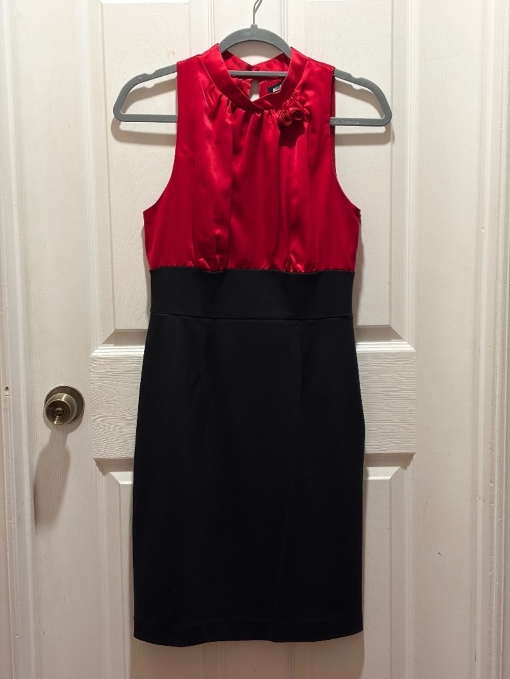 Red and Black cocktail dress